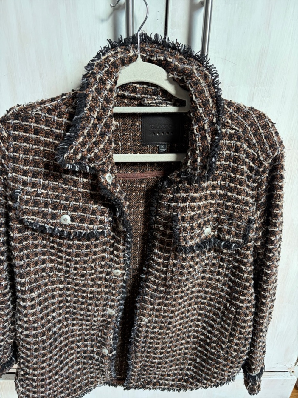 BlancNYc Brown Tweed Jacket - Brand: Blank